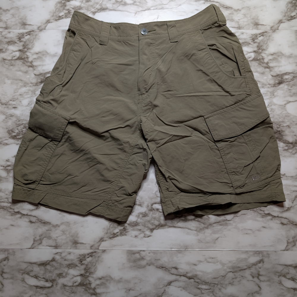 REI Co-op Men's Hiking Cargo Shorts Tan Khaki [Size M]